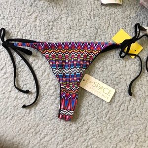L*space itsy swim bottom medium thong reversible